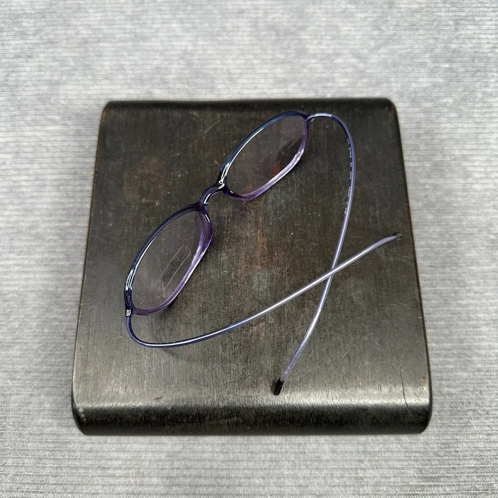 Silhouette SPX M 1946 Eyeglasses Purple Blue Oval Frames Austria 47-15-140